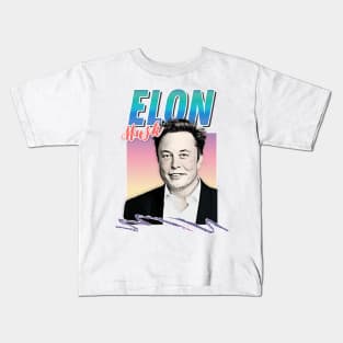 Elon Musk ∆†∆†∆ 90s Style Aesthetic Design Kids T-Shirt